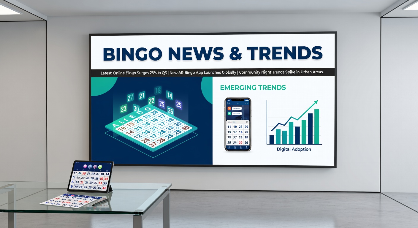 Global bingo market trends visualization with revenue projections and player growth charts