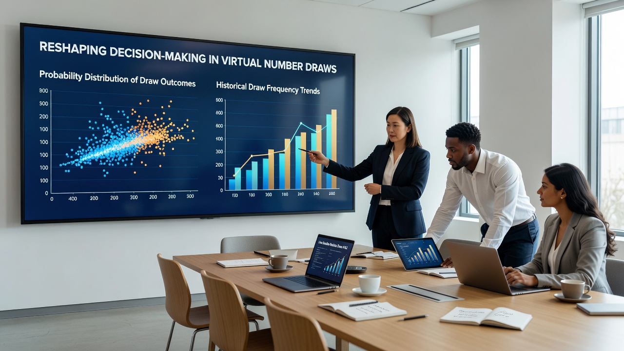 Interactive heatmap and trend analysis screen used by operators to review virtual number draw performance metrics